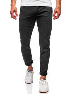 Pantaloni chino na uomo neri Bolf 1146