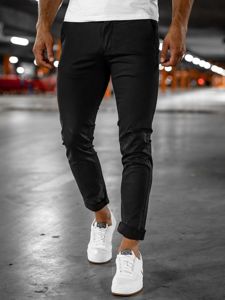 Pantaloni chino na uomo neri Bolf 1146