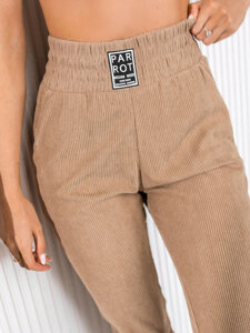 Pantaloni da tuta a righe da donna marrone Bolf W7858