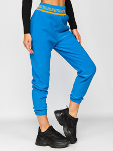 Pantaloni da tuta da donna azzurro Bolf H1007A