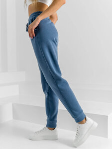 Pantaloni da tuta da donna azzurro Bolf HL540