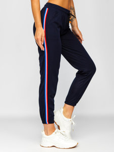 Pantaloni da tuta da donna blu Bolf YW01020