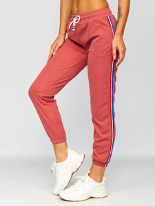 Pantaloni da tuta da donna rosa Bolf YW01020