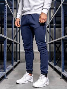 Pantaloni da tuta da uomo blu Denley AM72