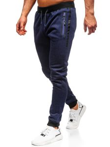 Pantaloni da tuta da uomo blu Denley AM72