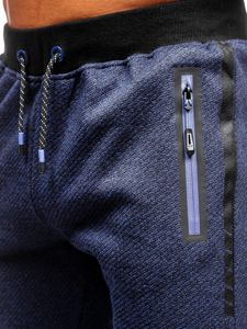 Pantaloni da tuta da uomo blu Denley AM72