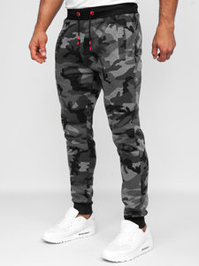 Pantaloni da tuta da uomo mimetico-grafite Bolf KZ15B