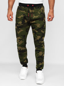 Pantaloni da tuta da uomo mimetico-khaki Bolf KZ15B