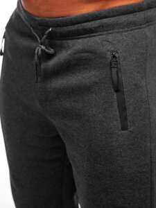 Pantaloni da tuta grandi da uomo antracite Bolf JX9826