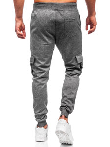 Pantaloni da tuta jogger cargo da uomo grafite Bolf 8K1130