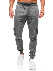 Pantaloni da tuta jogger cargo da uomo grafite Bolf 8K1130