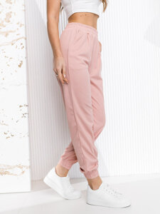 Pantaloni da tuta jogger da donna rosa Bolf W7822