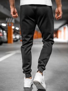 Pantaloni da tuta jogger da uomo nero Bolf K10122A