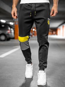 Pantaloni da tuta jogger da uomo nero Bolf K10122A