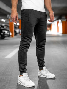 Pantaloni da tuta jogger da uomo nero Bolf XW06A