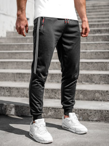 Pantaloni della tuta jogger da uomo nero Bolf K10338A