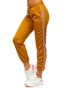 Pantaloni di tuta da donna cammello Bolf YW01020A