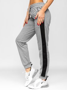 Pantaloni di tuta da donna grigi Bolf HW2035