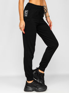 Pantaloni di tuta da donna neri Bolf VE34