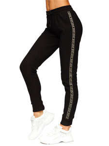 Pantaloni di tuta da donna neri Bolf W6962