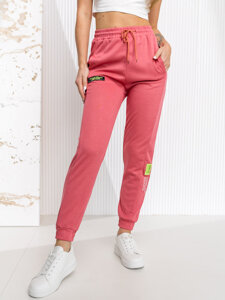 Pantaloni di tuta da donna rosa Bolf AF316NM