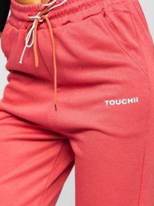 Pantaloni di tuta da donna rosa Bolf AF317NM