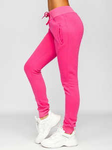 Pantaloni di tuta da donna rosa Bolf CK-01