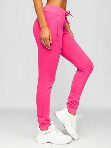 Pantaloni di tuta da donna rosa Bolf CK-01