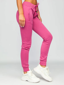 Pantaloni di tuta da donna rosa scuri Bolf CK-01