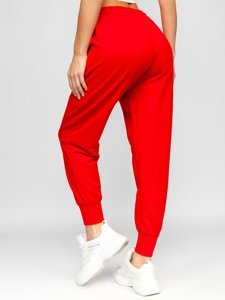 Pantaloni di tuta da donna rossi Bolf 0011