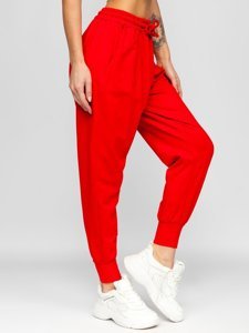 Pantaloni di tuta da donna rossi Bolf 0011