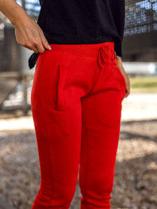 Pantaloni di tuta da donna rosso chiari Bolf CK-01B