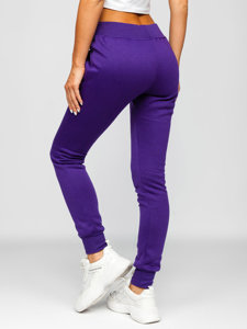 Pantaloni di tuta da donna viola Bolf CK-01