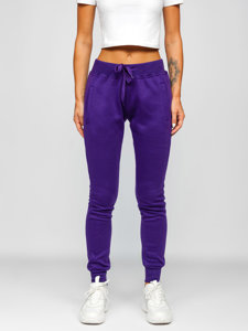 Pantaloni di tuta da donna viola Bolf CK-01