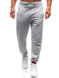 Pantaloni di tuta da uomo grigi Bolf 145368