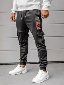 Pantaloni di tuta da uomo neri Bolf K10287