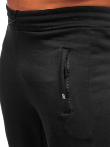 Pantaloni di tuta da uomo neri Bolf YK187