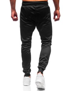 Pantaloni di tuta da uomo nero-rossi Bolf K50005