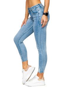 Pantaloni in denim Skinny da donna celesti Bolf S0002