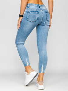 Pantaloni in denim Skinny da donna celesti Bolf S0002