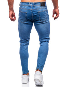 Pantaloni in denim slim fit da uomo blu Bolf R922