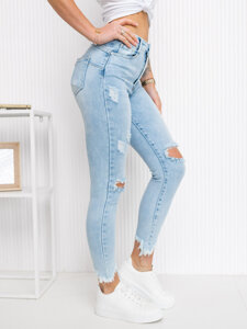 Pantaloni in jeans Push Up da donna azzurri Bolf L82-5