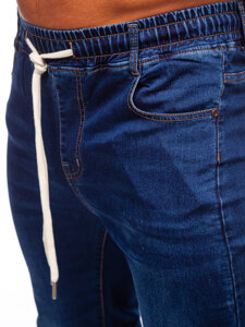 Pantaloni in jeans jogger da uomo blu Bolf 9080