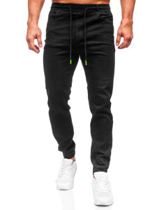 Pantaloni in jeans jogger da uomo nero Bolf 8105