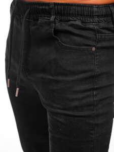 Pantaloni in jeans jogger da uomo nero Bolf 8111