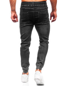 Pantaloni in jeans jogger da uomo nero Bolf 9070