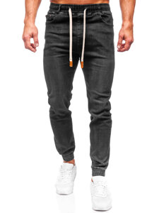 Pantaloni in jeans jogger da uomo nero Bolf 9070