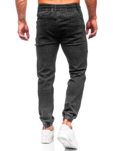 Pantaloni in jeans jogger da uomo nero Bolf 9101