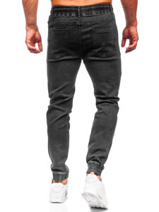 Pantaloni in jeans jogger da uomo nero Bolf 9102