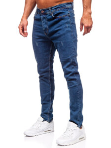 Pantaloni in jeans regular fit da uomo azzurro Bolf 6312